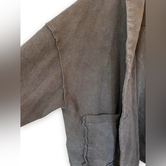 Open Front Distressed Washed Cardigan - Picture 3 of 3